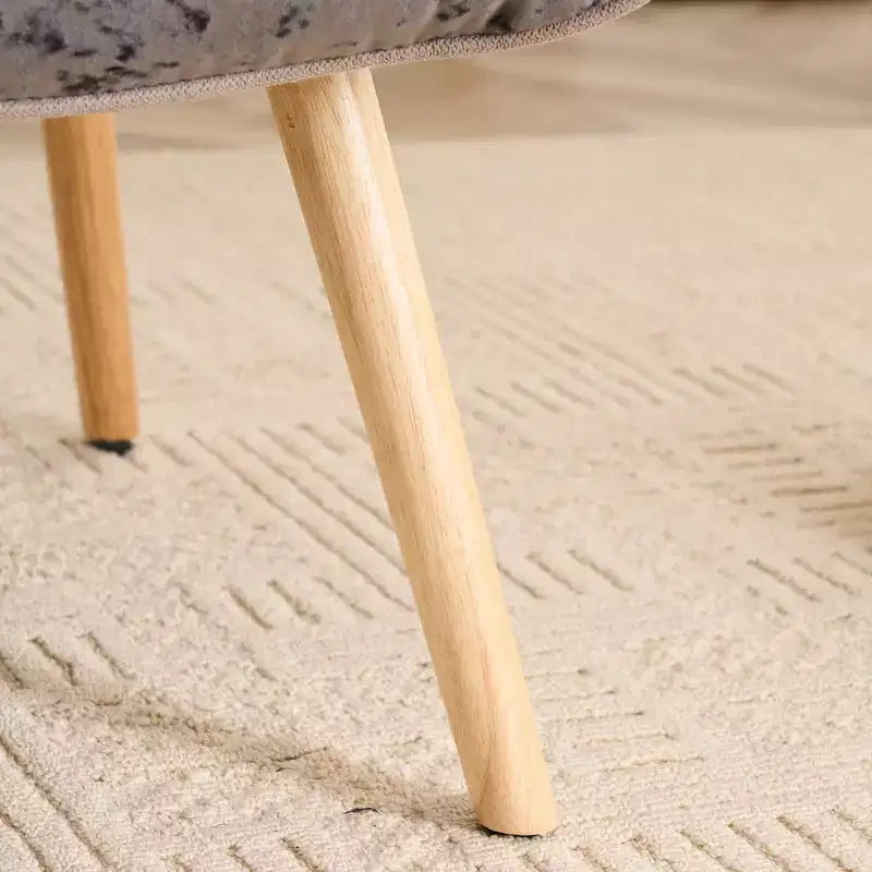 Fauteuil d'appoint rembourré patchwork, fauteuil de salon à oreilles