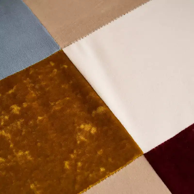 Fauteuil d'appoint rembourré patchwork, fauteuil de salon à oreilles