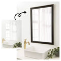 Amanti Art Mirror Makeover Bathroom Mirror Frame Border Kit - Fully Assembled Peel and Stick Frame - Mirror NOT Included - Accent Bronze Narrow Trim