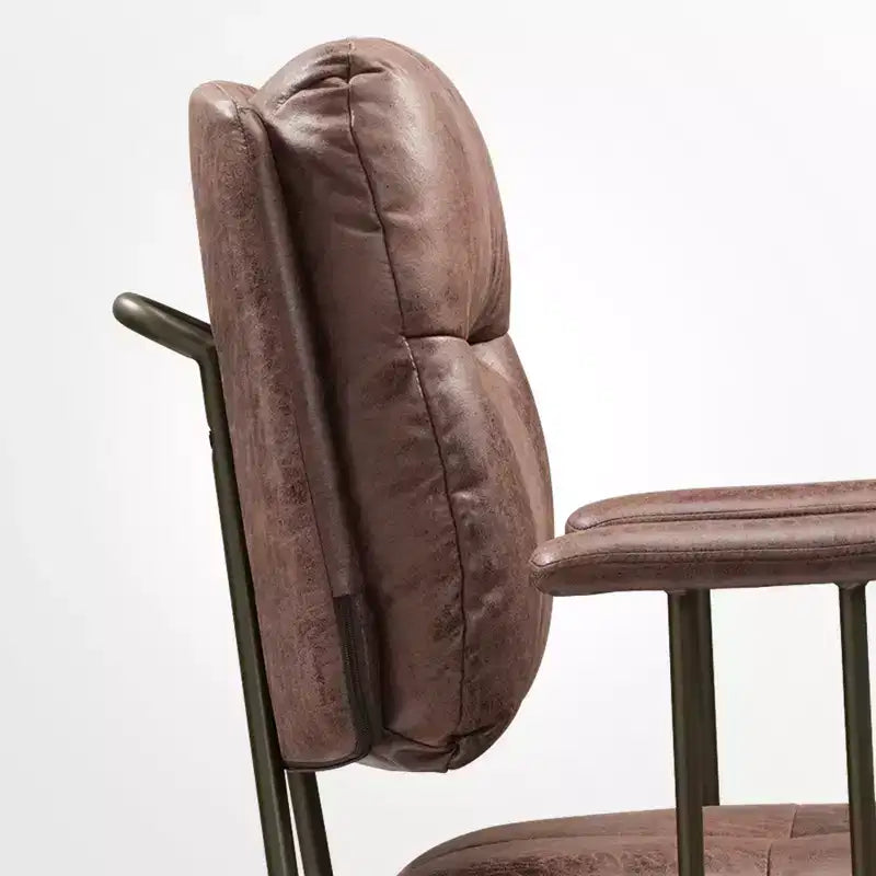 Chaise de bureau en similicuir suédé