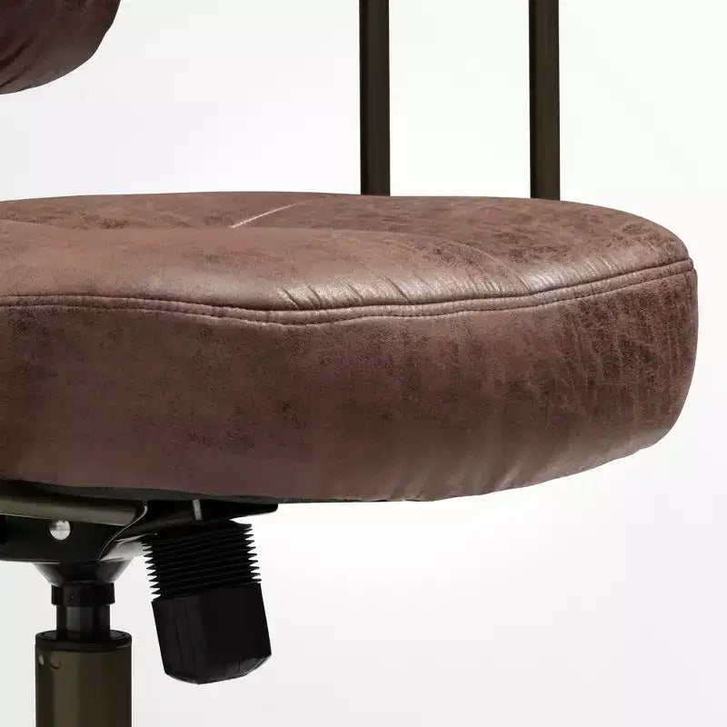 Chaise de bureau en similicuir suédé