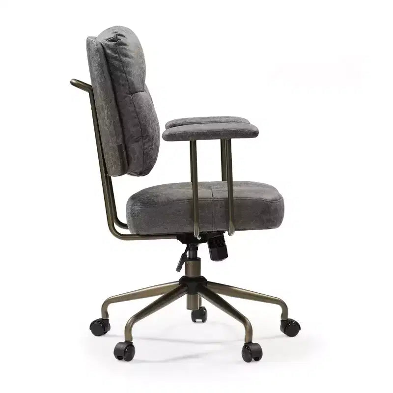Chaise de bureau en similicuir suédé