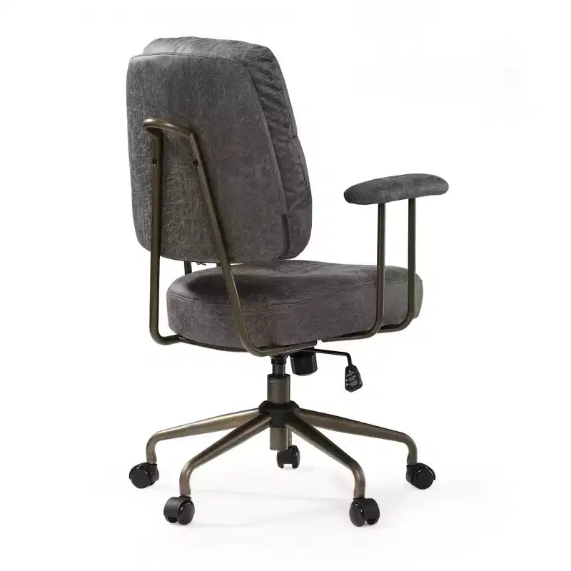 Chaise de bureau en similicuir suédé
