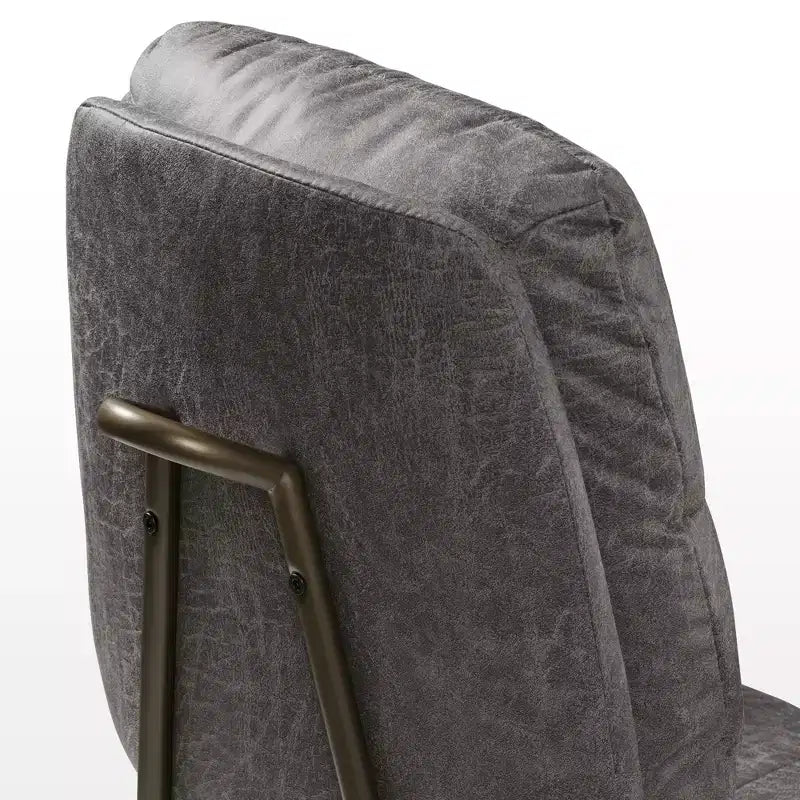 Chaise de bureau en similicuir suédé