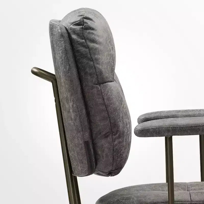 Chaise de bureau en similicuir suédé