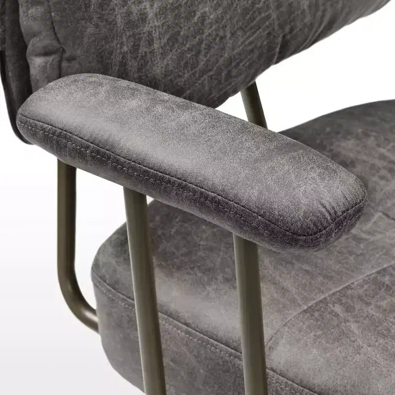 Chaise de bureau en similicuir suédé
