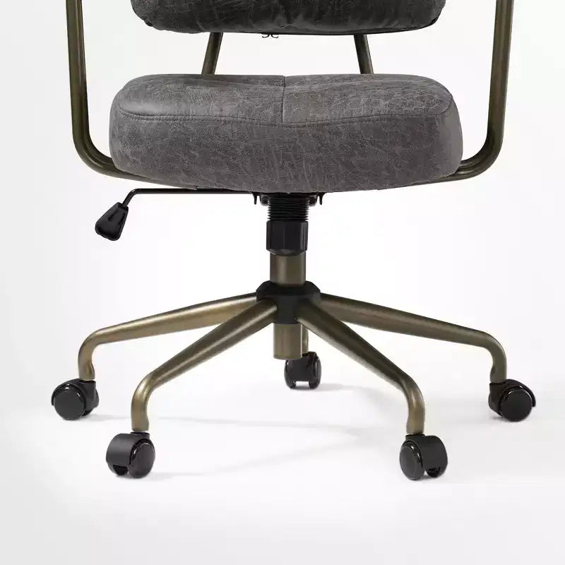 Chaise de bureau en similicuir suédé