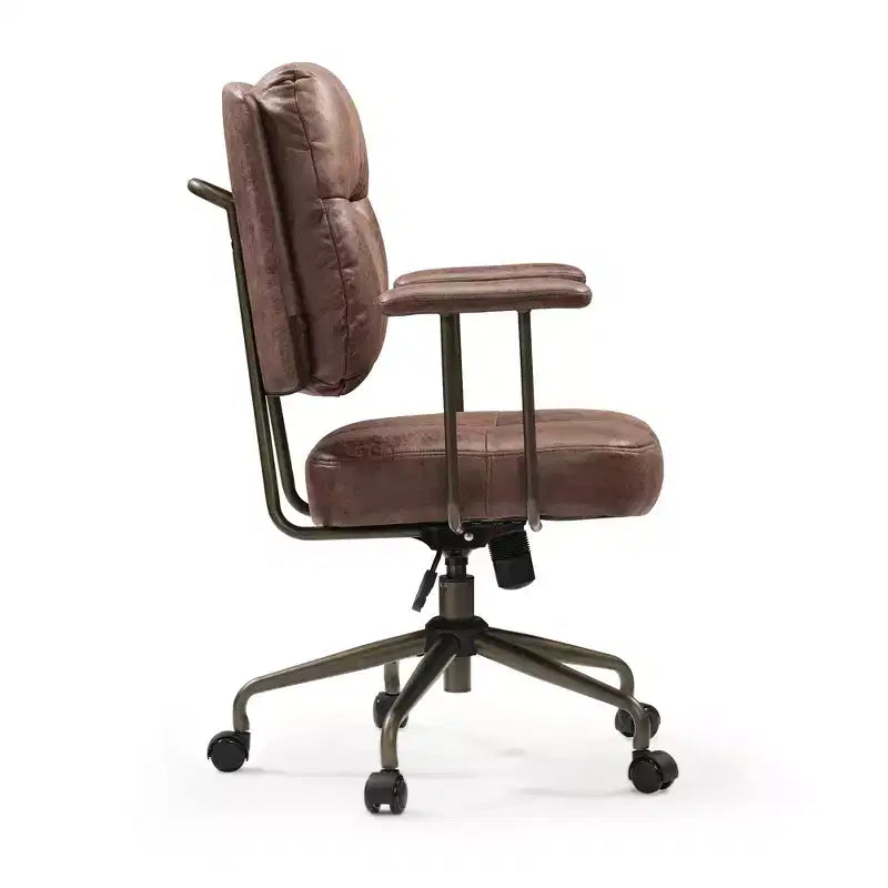 Chaise de bureau en similicuir suédé