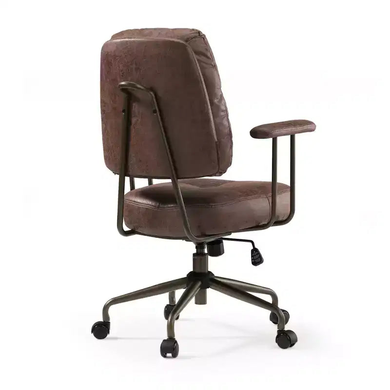 Chaise de bureau en similicuir suédé