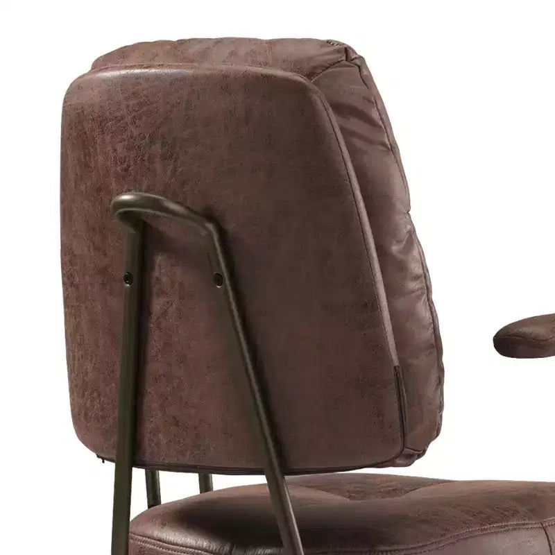 Chaise de bureau en similicuir suédé