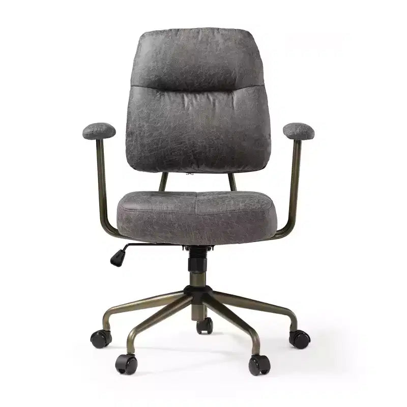 Chaise de bureau en similicuir suédé