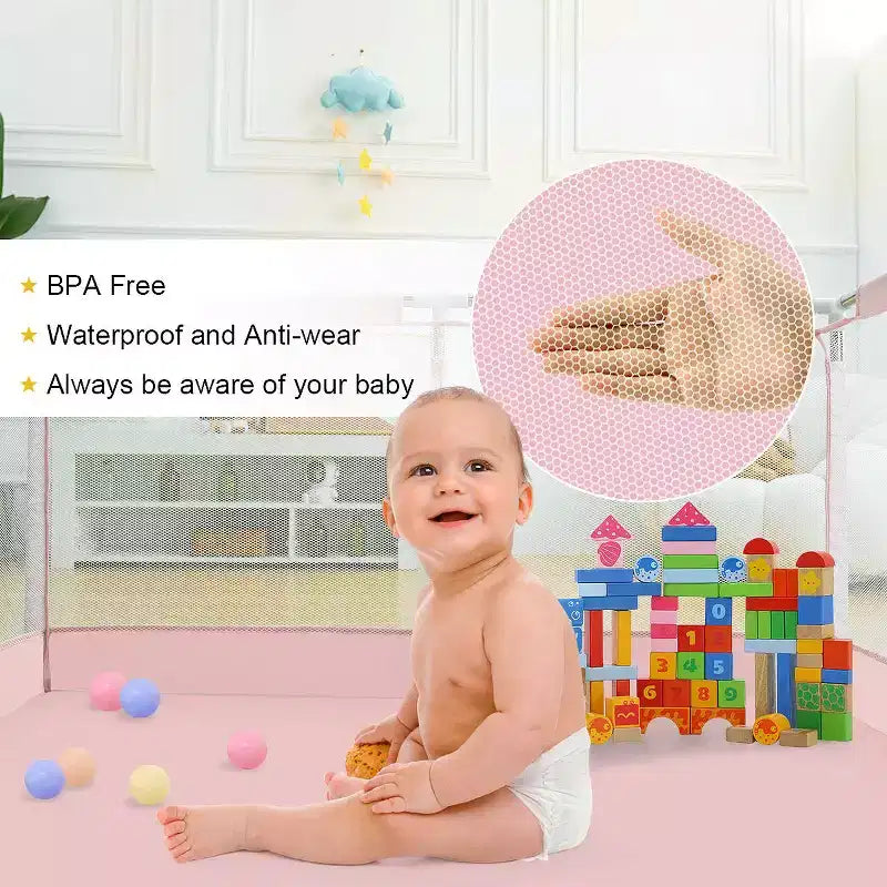 Parc pour bébé à 4 panneaux Spacieux et sécurisé Parc portable