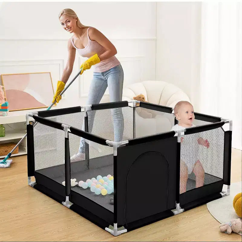 Parc pour bébé à 4 panneaux Spacieux et sécurisé Parc portable