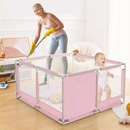 Parc pour bébé à 4 panneaux Spacieux et sécurisé Parc portable