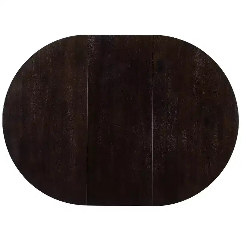 Table à manger de style rustique à base en X à 4 pieds avec rallonge de 40,6 cm