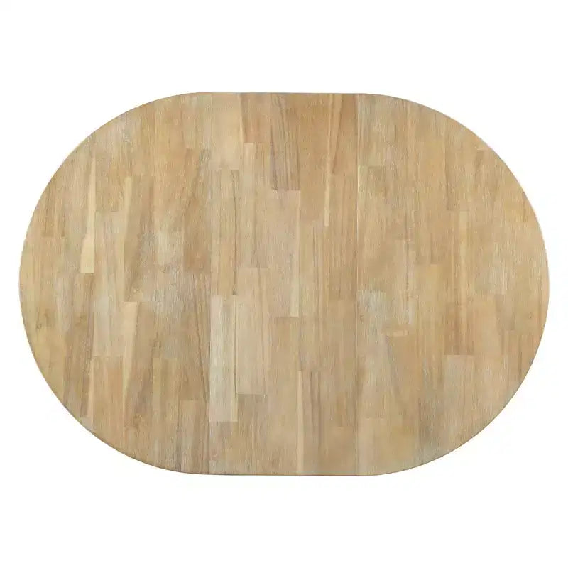 Table à manger de style rustique à base en X à 4 pieds avec rallonge de 40,6 cm