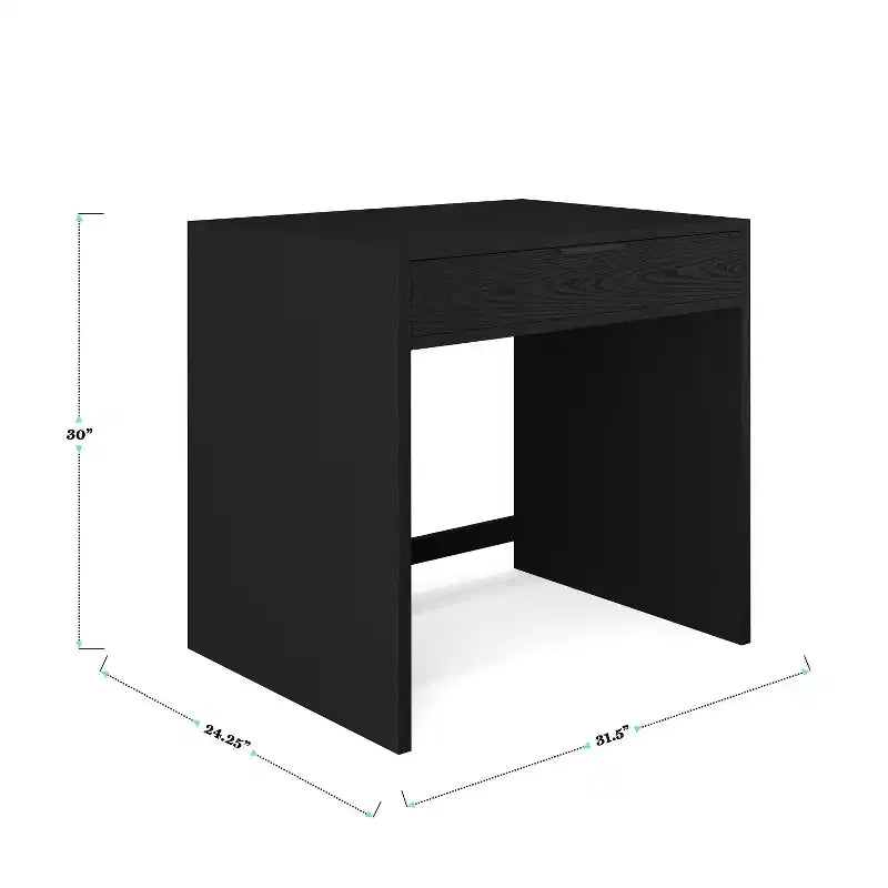 Bureau à un tiroir avec classeur à 3 tiroirs pour bureau à domicile