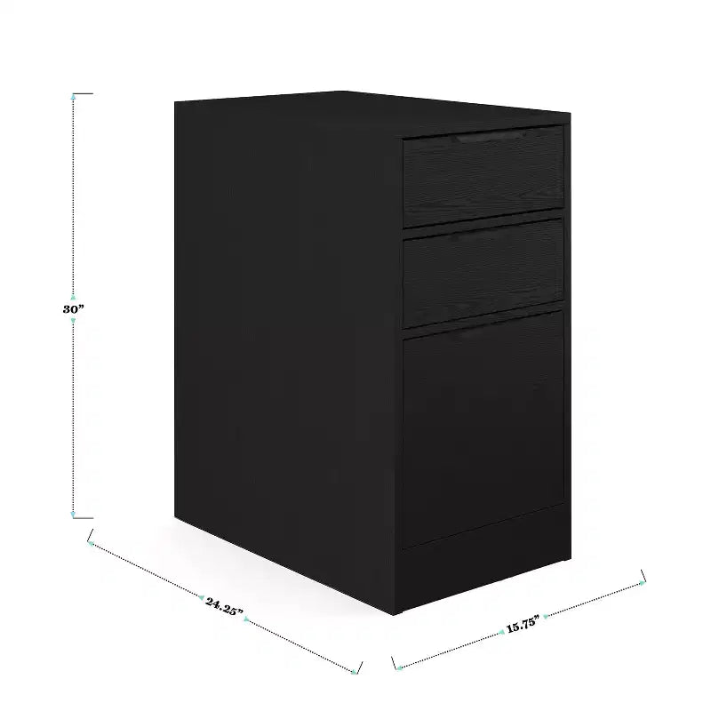 Bureau à un tiroir avec classeur à 3 tiroirs pour bureau à domicile