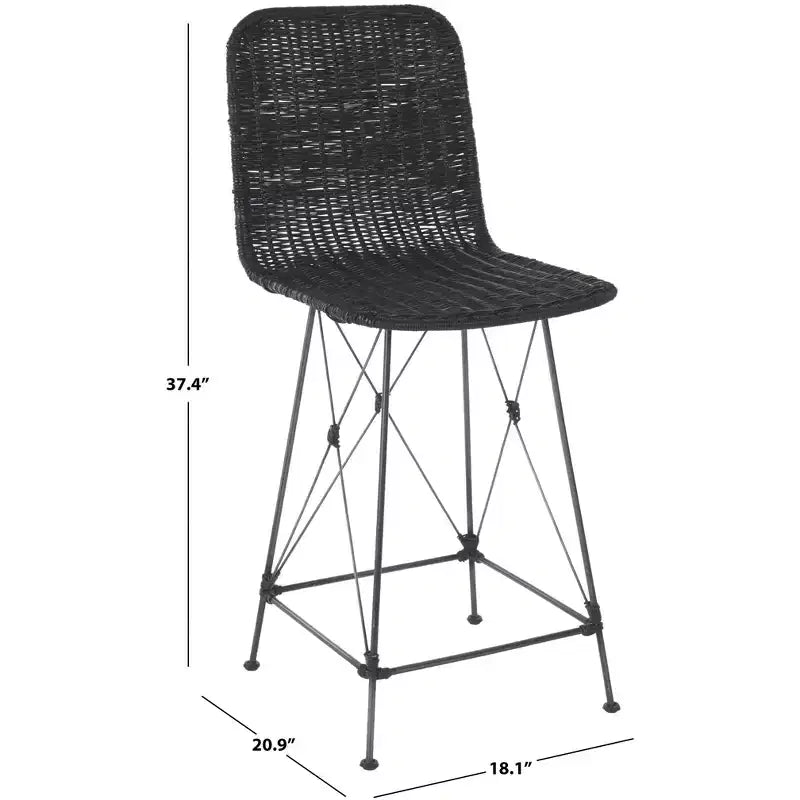 Tabouret de comptoir tissé