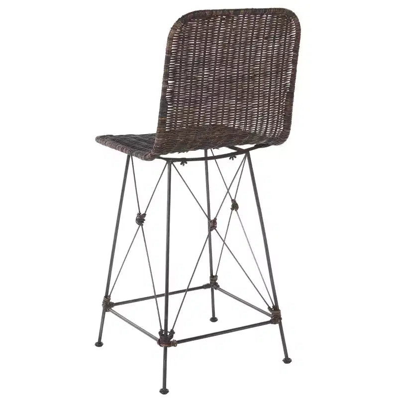 Tabouret de comptoir tissé