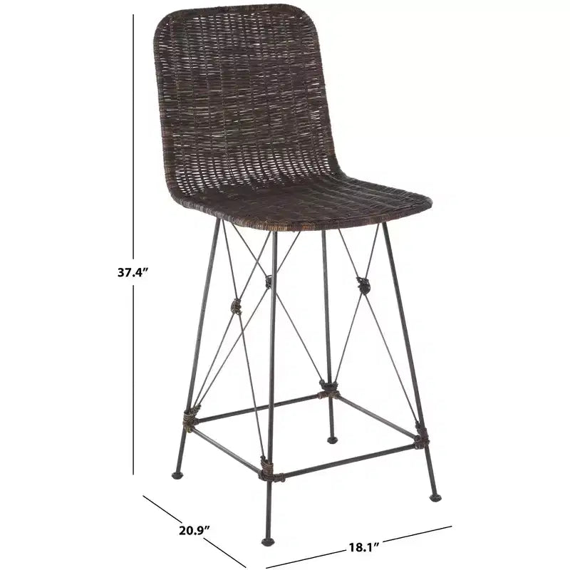 Tabouret de comptoir tissé