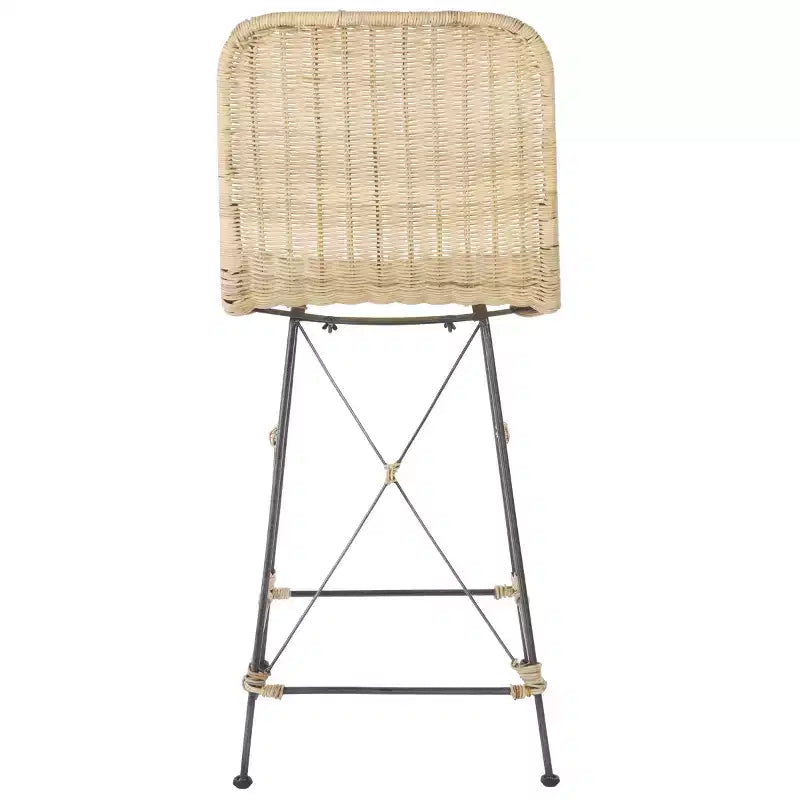 Tabouret de comptoir tissé