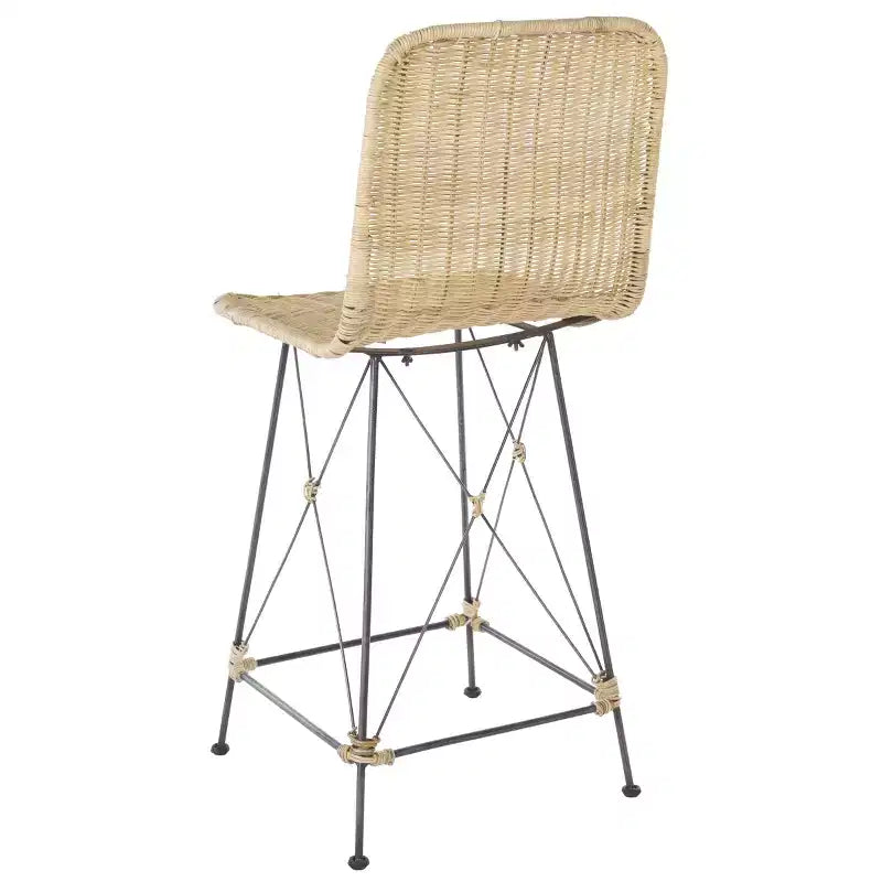 Tabouret de comptoir tissé