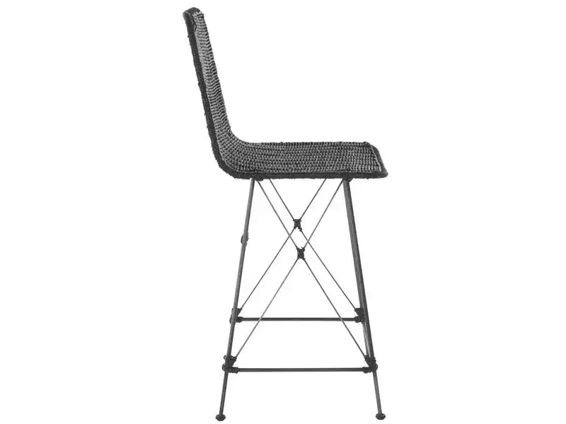 Tabouret de comptoir tissé