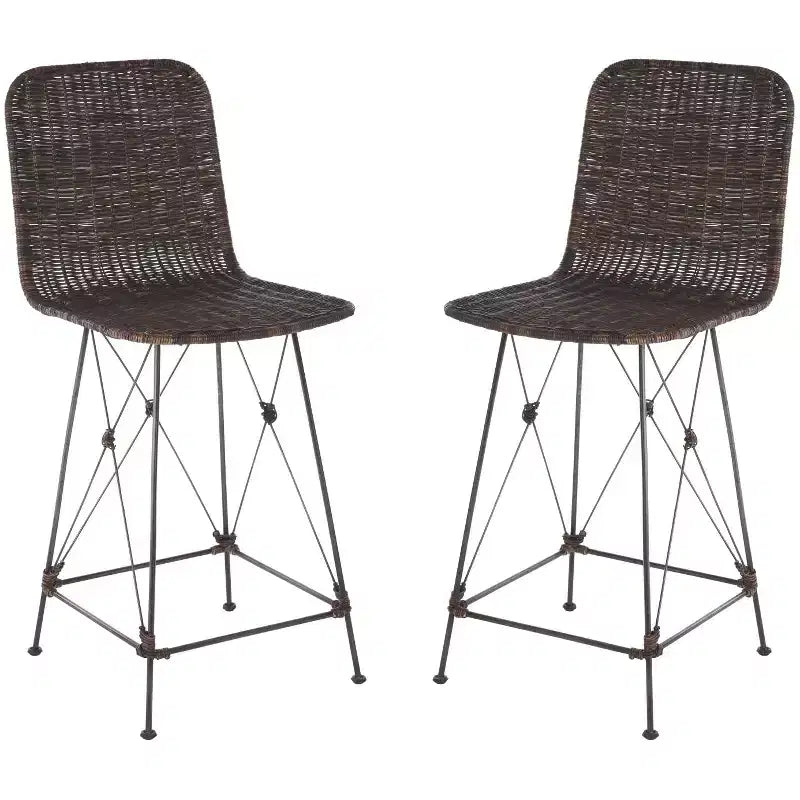 Tabouret de comptoir tissé