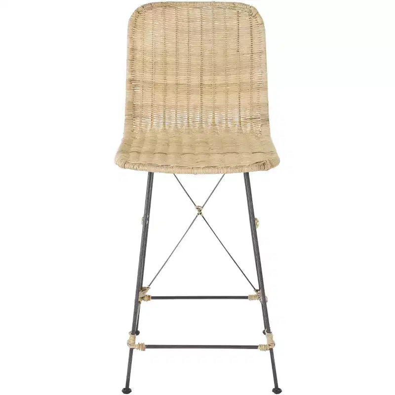 Tabouret de comptoir tissé