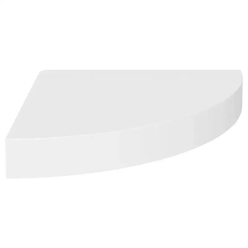 Étagère d'angle en MDF alvéolé blanc