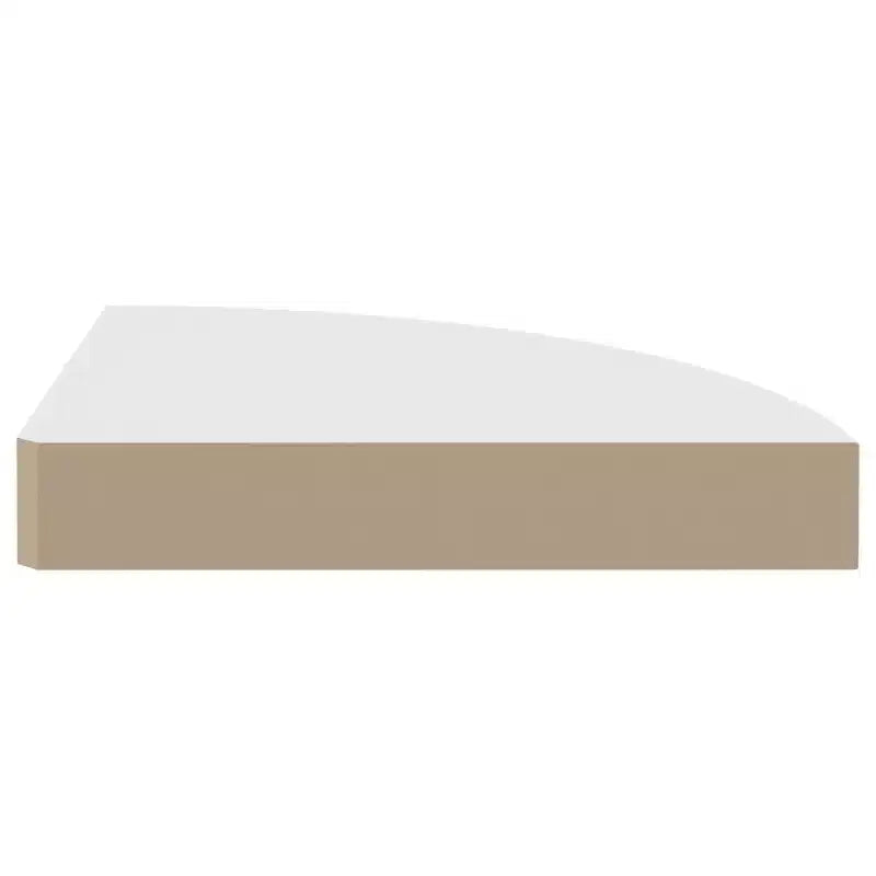 Étagère d'angle en MDF alvéolé blanc