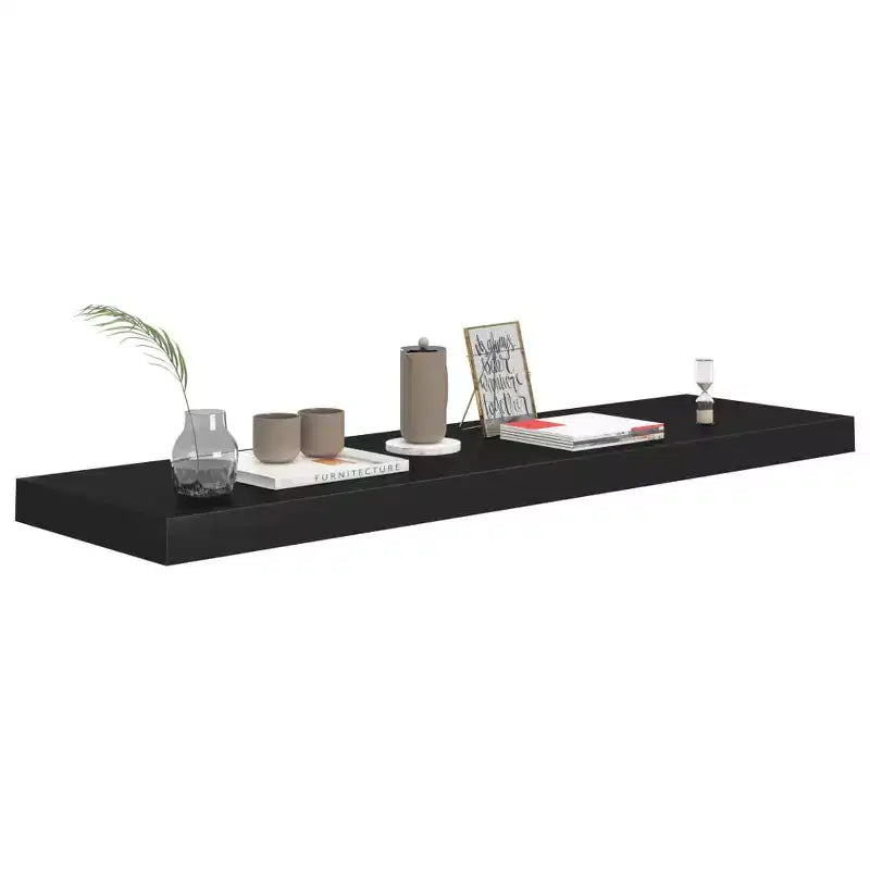 Étagère murale noire nid d'abeille en MDF, étagère murale moyenne en métal