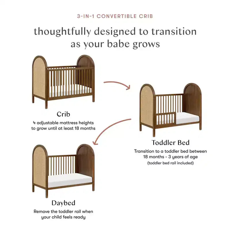 Lit de bébé convertible avec lit d'enfant