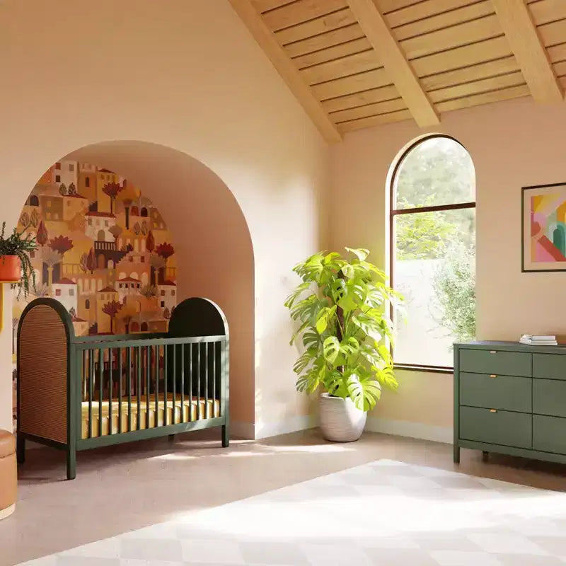 Lit de bébé convertible avec lit d'enfant