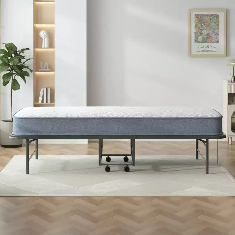 Lit pliant avec matelas de 12,7 cm, lit d'appoint portable, lit de camp