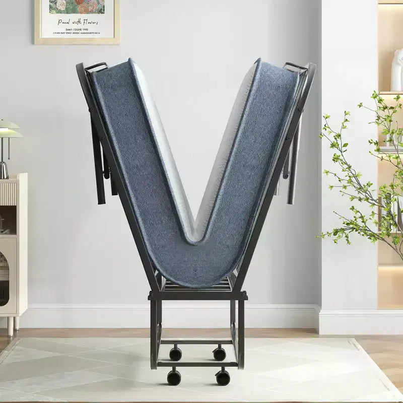Lit pliant avec matelas de 12,7 cm, lit d'appoint portable, lit de camp