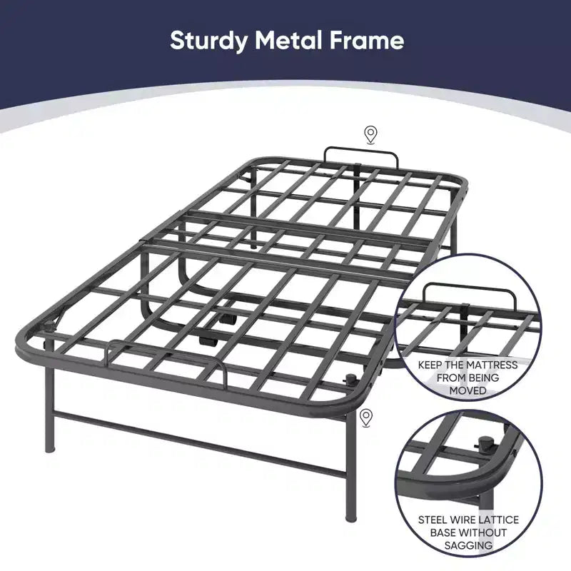 Lit pliant avec matelas de 12,7 cm, lit d'appoint portable, lit de camp