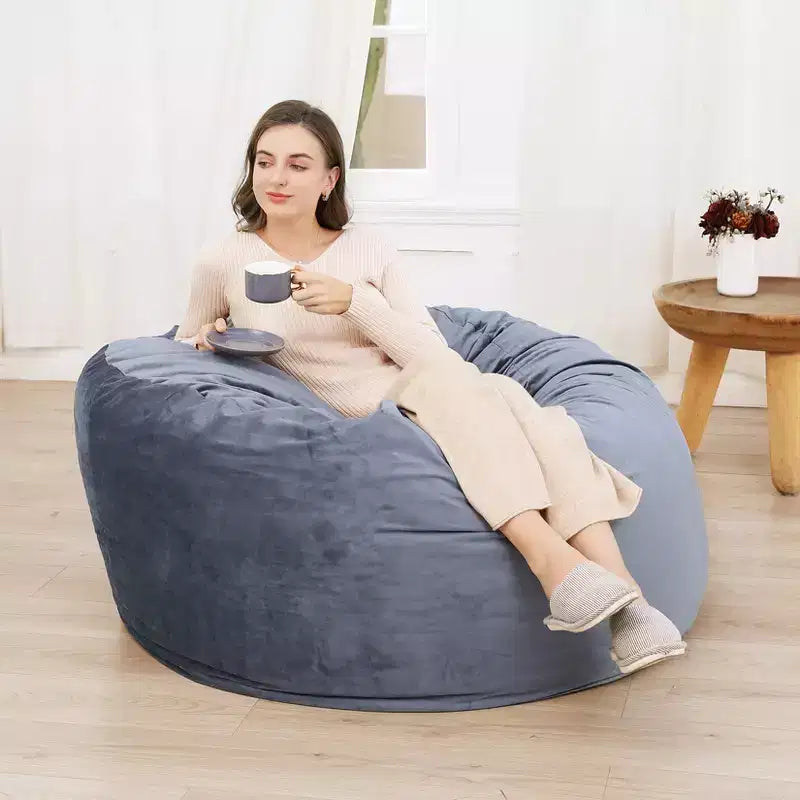 Grands poufs pour adultes/adolescents avec rembourrage en mousse déchiquetée