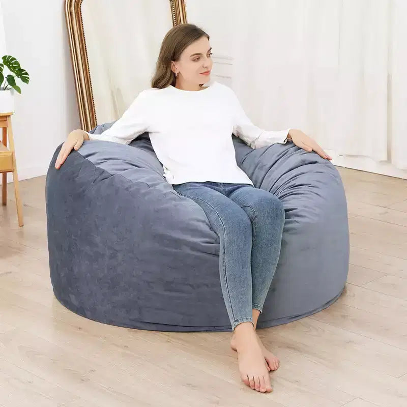 Grands poufs pour adultes/adolescents avec rembourrage en mousse déchiquetée