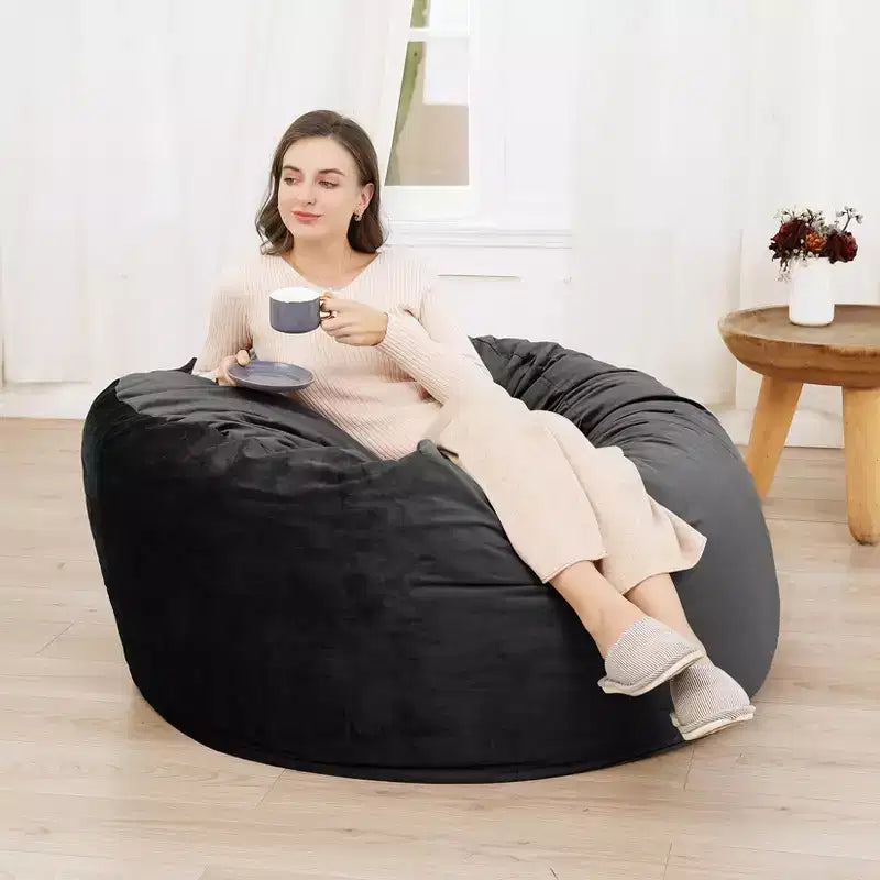 Grands poufs pour adultes/adolescents avec rembourrage en mousse déchiquetée