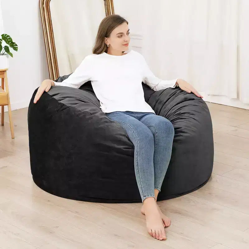 Grands poufs pour adultes/adolescents avec rembourrage en mousse déchiquetée