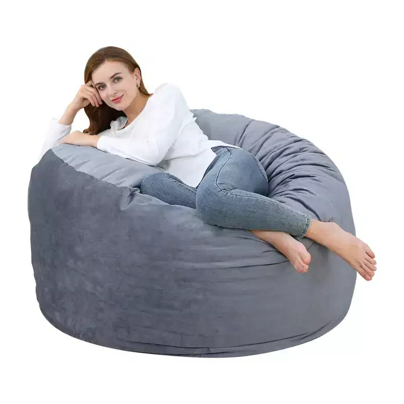 Grands poufs pour adultes/adolescents avec rembourrage en mousse déchiquetée