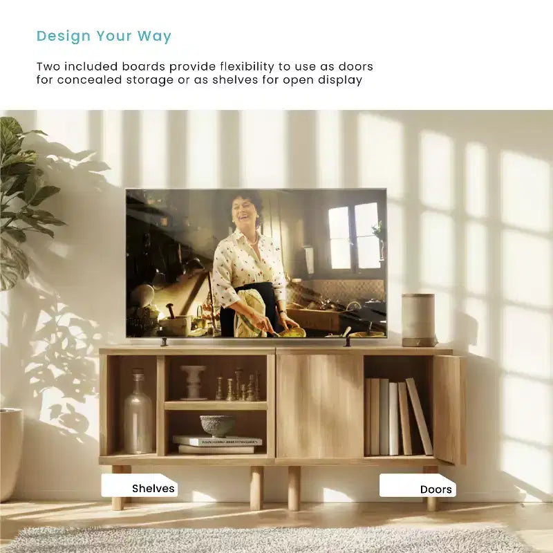 Table d'appoint cube de rangement empilable avec porte et étagères personnalisables