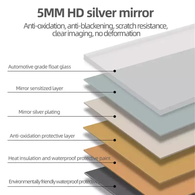 Miroir LED plein pied arqué avec modes d'éclairage réglables