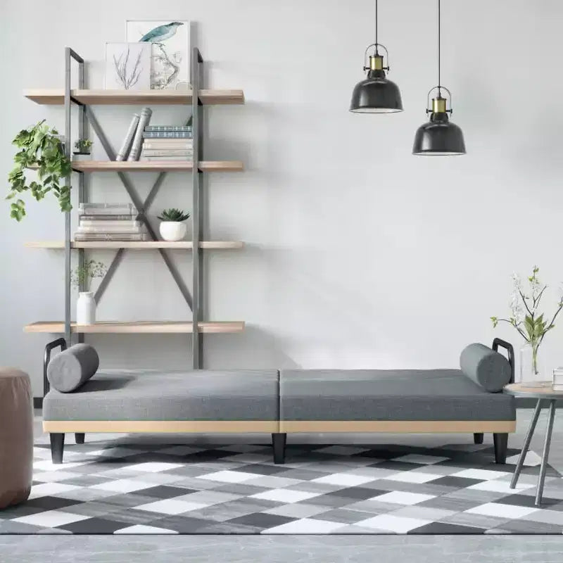Canapé convertible avec accoudoirs Canapé inclinable Causeuse Tissu