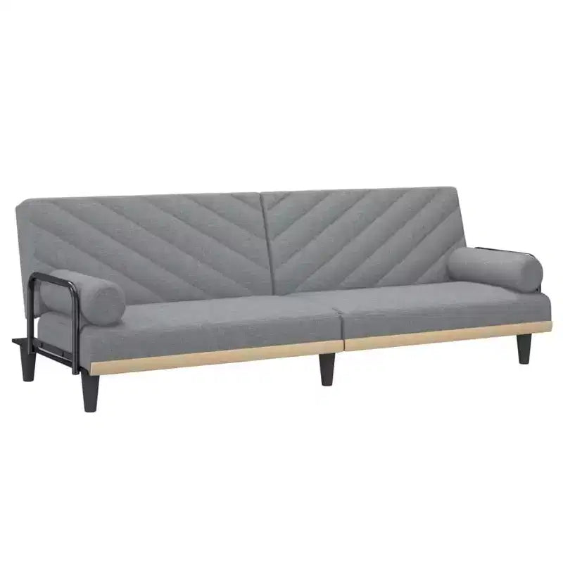 vidaXL Sleeper Sofa with Armrests Sofa Couch Recliner Chair Loveseat Fabric