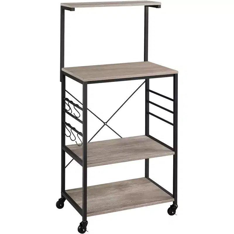 Yaheetech 50.5H Kitchen Baker's Rack with Side Hooks