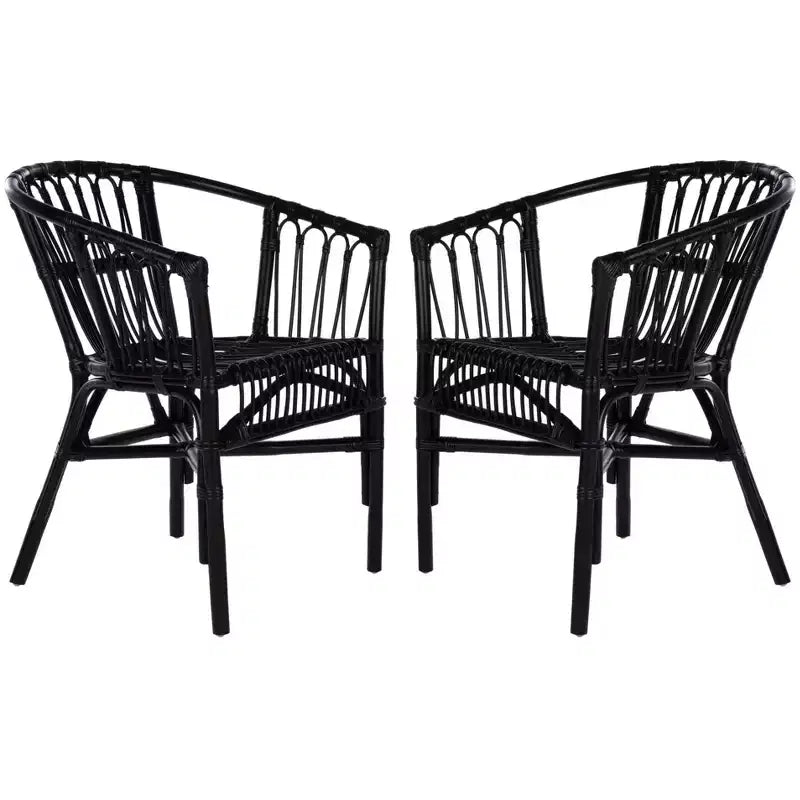 Adriana Rattan Accent Chair - ACH6505 - Set of 2 - Safavieh