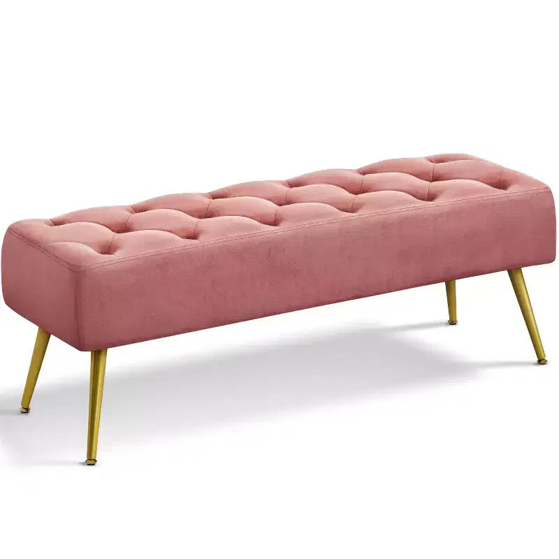 Banc Ottoman Rembourré Moderne Capitonnage Boutonné